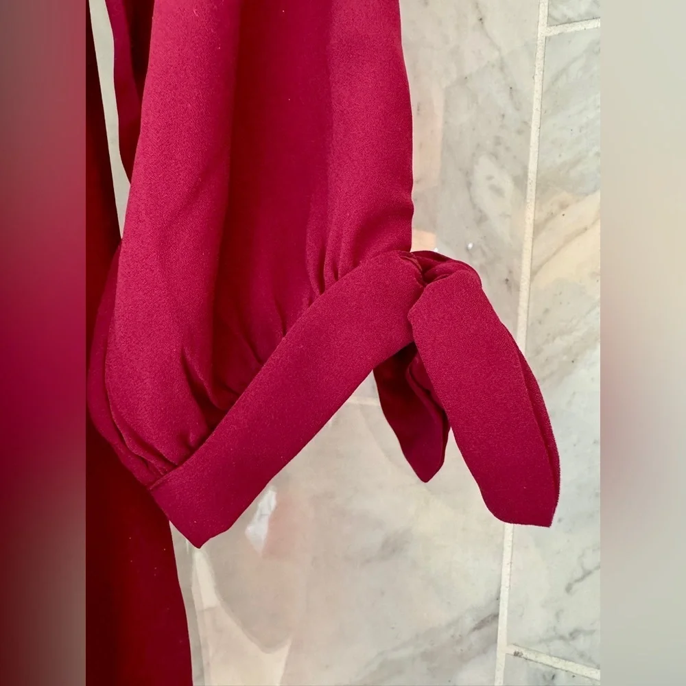 Wishlist Red Off-Shoulder Blouse - Picture 2 of 4